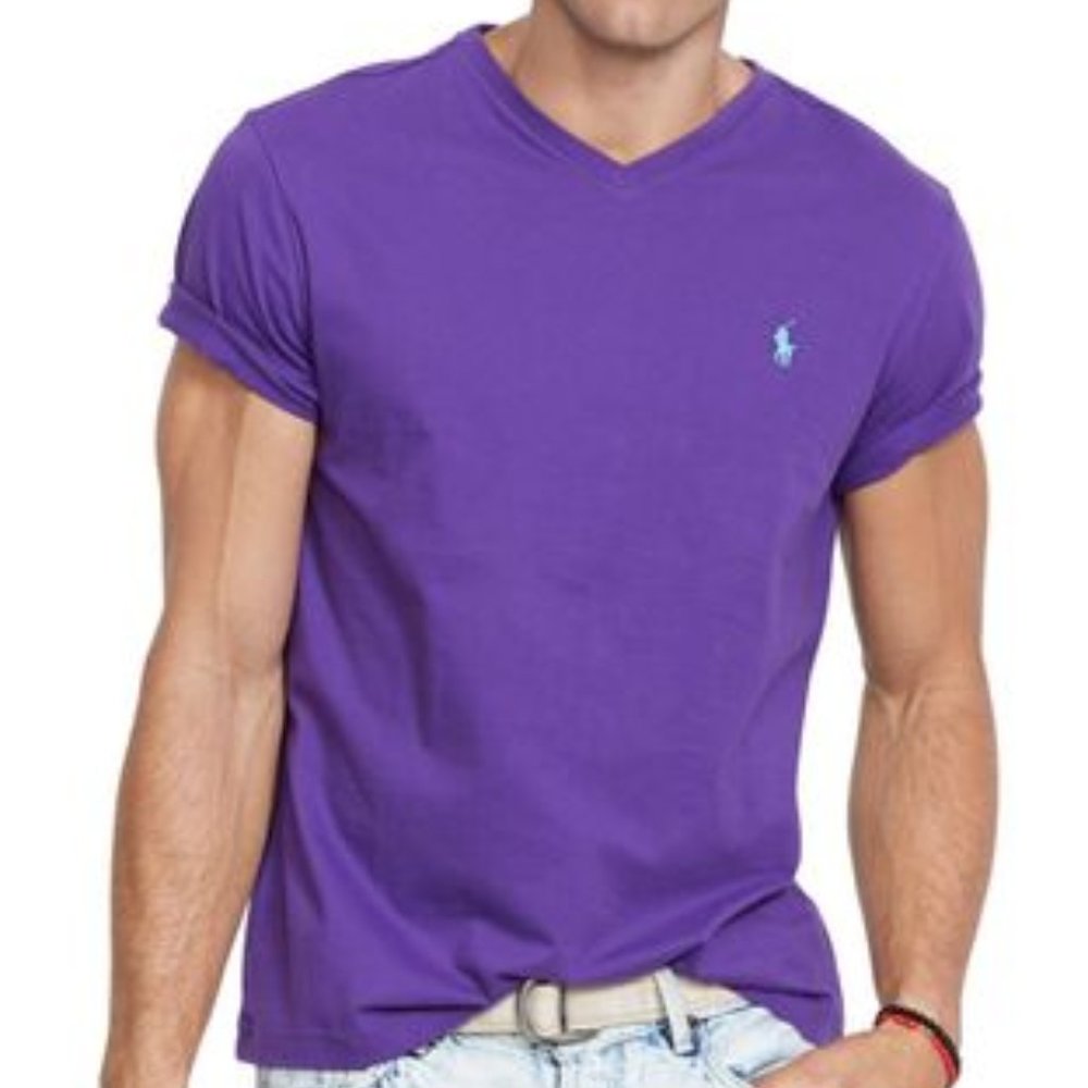 Polo RL Men's Classic Fit V-Neck Pony T-Shirt